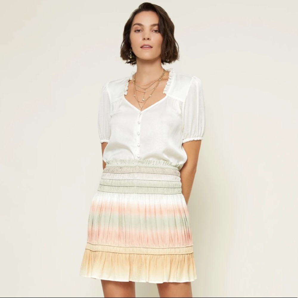 Gorgeous Ombré Tie Dye Mini Skirt